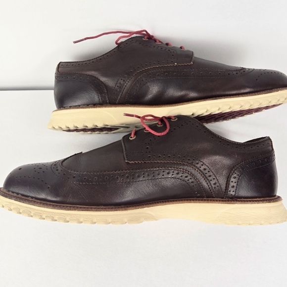 FootJoy Men's Size 12 Wide Club Casuals Wing Tip Golf Shoe- Brown Style 79057 - Picture 4 of 9